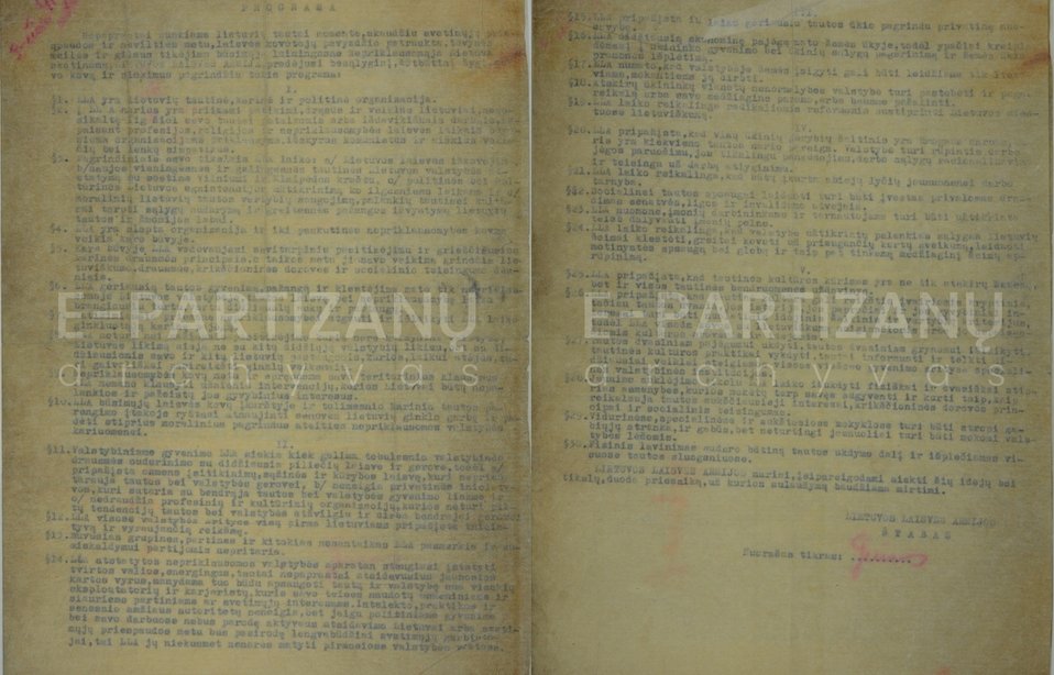 1944 m. liepos 1 d. Lietuvos Laisvės Armija (LLA) paskelbė karo padėtį: visi LLA nariai privalėjo...