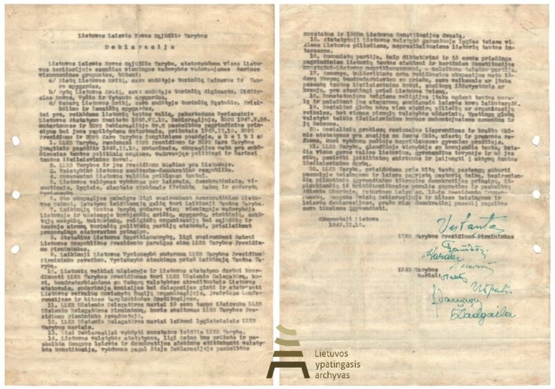 Į UNESCO programos „Pasaulio atmintis“ Lietuvos nacionalinį registrą įrašytas Lietuvos...